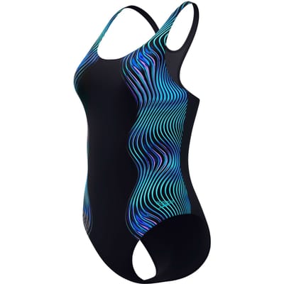 Dames zwempak uit 1 stuk Speedo Print Medalist