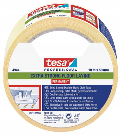 tesa EXTRA STRONG 04944-00002-11 Dubbelzijdige tape tesafix 4944 Wit (l x b) 10 m x 50 mm 1 stuk(s)