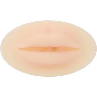 Lèvres en Silicone 3D Douces Élastiques Silicone Sensation Toucher Peau Réelle Lèvres Fausse Largement Utilisées pour Pratique Microblading beige