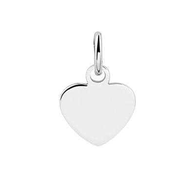 Zilver Gerhodineerde Graveerhanger hart 1333348
