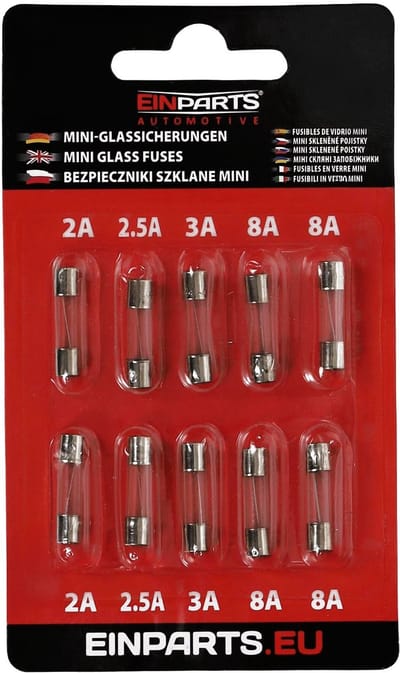 Einparts Autoglaszekering Voor Elektronische Apparaten 5X20Mm