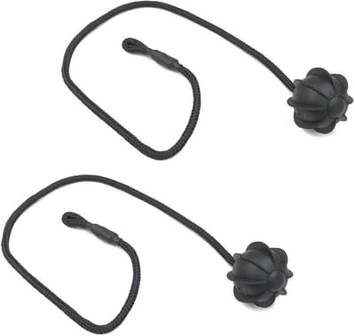 Pack of 2 Achterste Touw - Rubber - Acrylonitrile Butadieen Styreen - Zwart - Voor Auto