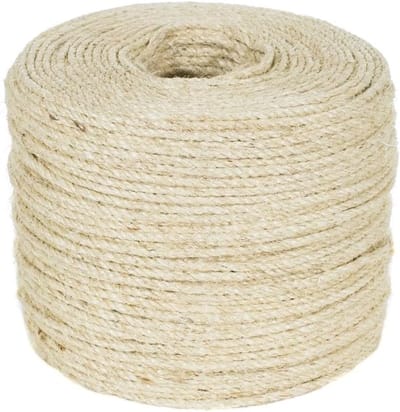 Sisal Touw - Natuurlijk Touw - Klus & Decoratie - Milieuvriendelijk Materiaal - 1/4 inch 30 meter