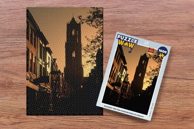 Puzzel Silhouet - Utrecht - Donker - Legpuzzel - Puzzel 1000 stukjes volwassenen