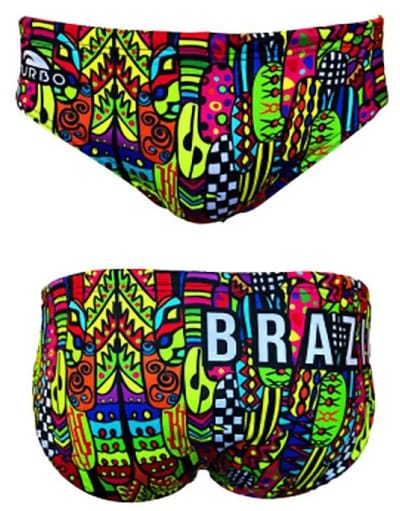 Turbo Fiesta Brazil Zwemslip Veelkleurig XL Man