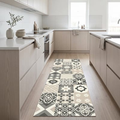 Keukenloper vinyl 60x120 cm - Tegelmotief - JYG Genova