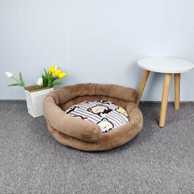 Nid pour animaux de compagnie Ins Style Nid pour chat et chien Nid imprimé universel Nid pour chat et chien Nid pour chien Automne et hiver 50cm