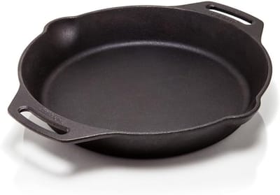 Gietijzeren Vuurpan 30 cm met 2 Handgrepen voor Traditioneel Koken