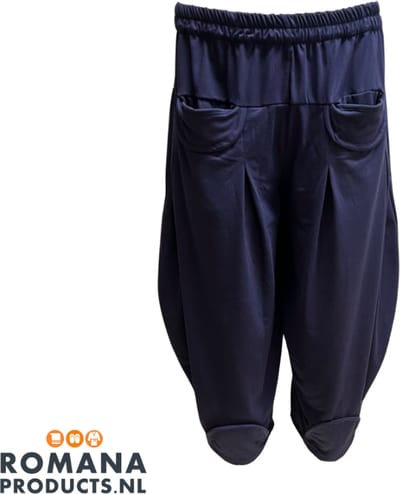 Romana Products Sauna Broek - Loungewearbroek - Yogabroek - Pofbroek - Blauw - 89cm