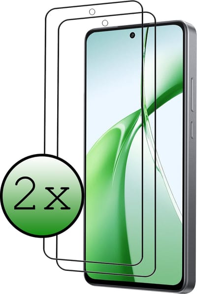 Screenprotector - 2 Stuks Geschikt voor OnePlus Nord CE4 - Full Cover - Beschermglas - Gehard Glas - Tempered Glass - Screen Protector