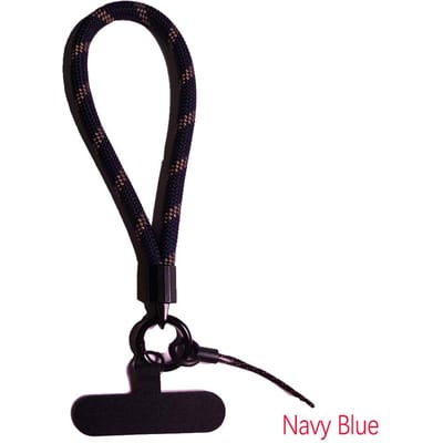 Telefoon Lanyard Polsband Geweven Telefoon Lanyard Creatieve Sleutelhanger Ophangtouw Anti-verlies Veiligheidspolsband Universeel Kort Touw Polyester / Nylon black