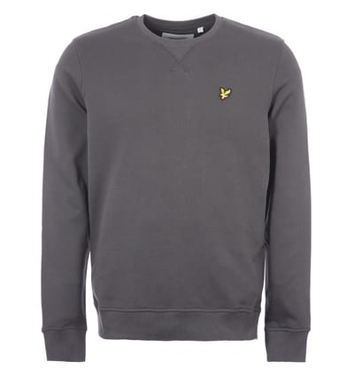 Lyle & Scott Crew Neck Sweatshirt Truien & Vesten Heren - Sweater - Hoodie - Vest- Grijs - Maat XS