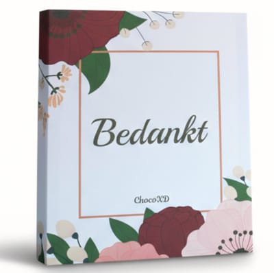 Bedankt Chocoladecadeau - Secretaressedag cadeau - Juf, Meester, Collega Chocolade - Dankuwel chocolade - Fairtrade chocolade - Brievenbuspakje - Natuurvriendelijke geschenkdoos