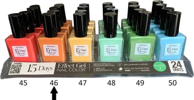 D'Donna - 15-Days Effect Gel Nagellak PASTEL 2 - Oranje - 1 Flesje met 16 ml. inhoud - Nummer 46