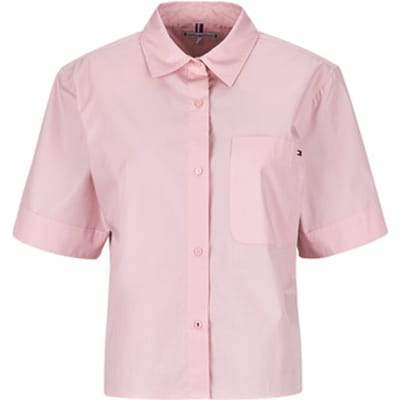 Tommy Hilfiger Essential Poplin Ss Shirts Bonita Pink Taglia: M | Magliette intime Outlet | Donna | Rosa