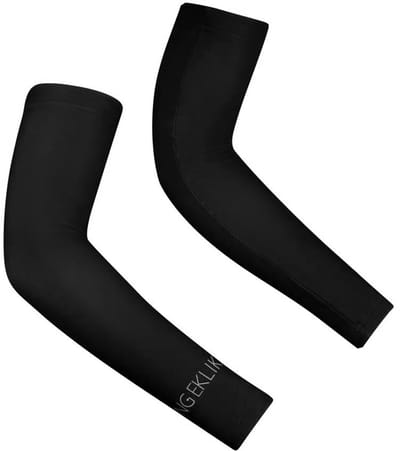 Ingeklikt - Zwarte armwarmers met thermovoering - maat L