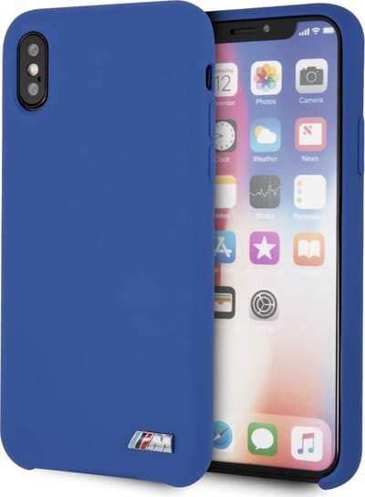 iPhone Xs/X Backcase hoesje - BMW - Effen Blauw - Silicone