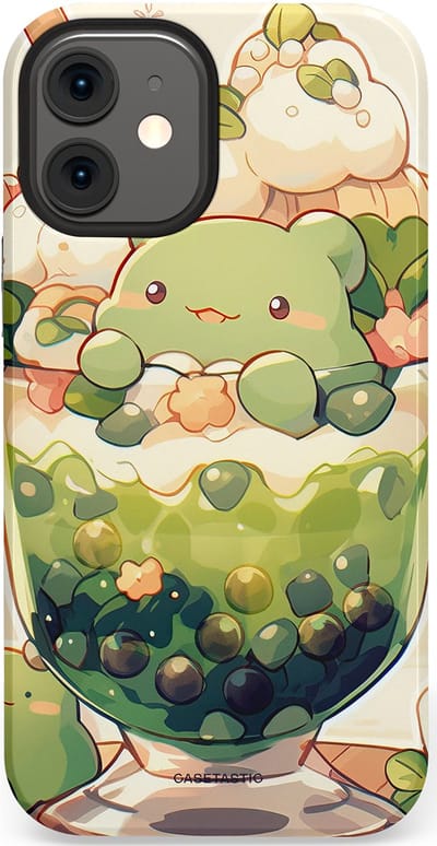 Casetastic Hoesje Geschikt voor Apple iPhone 12 Mini - Stijlvolle Beschermende Duo-layer Case - Zoet Dessert Patroon