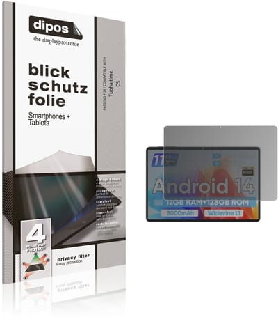dipos – Matte Privacy Screenprotector geschikt voor Tuohaitime C5 | Anti-Spy Beschermfolie