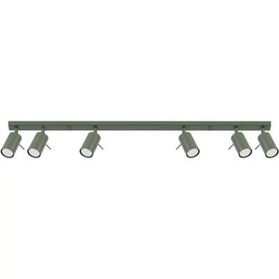 Sollux Lighting Plafondlamp Ring - GU10 - olijfgroen - staal - 17x117x6cm