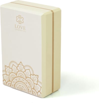 Love Generation - Foam Yogablok - Mandala - Wonderful White