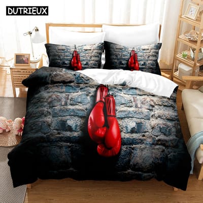 3D Boksen Beddengoedsets Dekbedovertrekset Met Kussensloop Eenpersoons Volledig Queen King Bedkleding Beddengoed EU single(135x200cm)