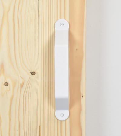 Barnwoodweb deurgreep Montana wit gepoedercoat staal 32x228 mm