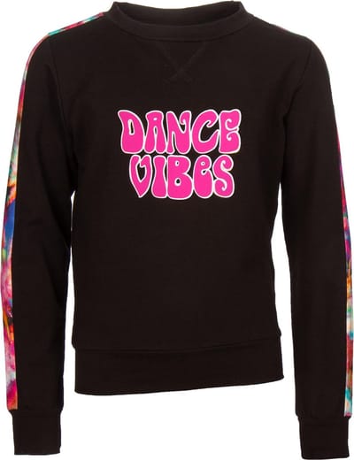 Papillon Sweatshirt Crew Neck Meisjes Katoen Zwart Maat 116