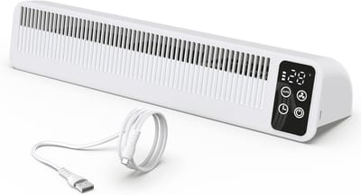 Energiezuinige Radiatorventilator met Smart Display en Timer - Ultr lichte Magnetische Montage