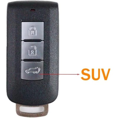 Pour Mitsubishi Montero Lancer Outlander Sport Asx Eclipse Cross Pajero Shogun Rvr Coque de Télécommande de Clé de Voiture gray