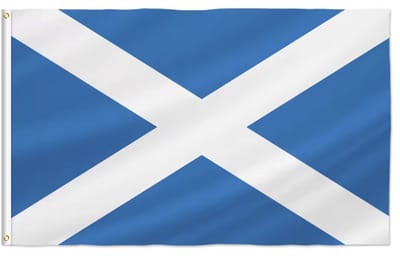Schotse Vlag - Vlag van Schotland - Saltire - Saint Andrew's Cross - 150/90CM - Polyester - WK - CHPN