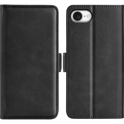 Comfycase Apple iPhone 16e/17e Bookcase Hoesje Zwart