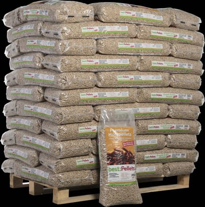 Best:Pellets - houtpellets - Pellets voor Pelletkachel - 66 zakken 15 kg - 990 kg - 100% naaldhout - ENplusA1 en DINplus