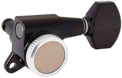 Gotoh GTH14093 SG381 stemmechanieken met Magnum Lock Trad and 07 knoppen, 3L3R, zwart