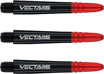 Dart Schachten - Dart Accessoires - Precisie Werpen - Duurzaam Polycarbonaat - 37mm Intermediate - Zwart Rood