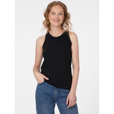 Ragwear Top - JULYANA SLUB - XS tot XL - voor Vrouwen - zwart
