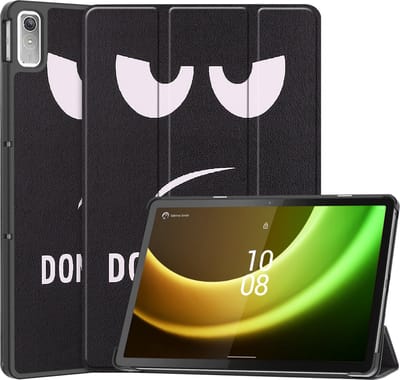 Hoesje Geschikt voor Lenovo Tab P11 (2e / 2nd Generatie) - Dun & Stevig - Trifold Bookcase - Hard Cover - Hardcover Book Case - Tablet Hoes - Don't Touch Me