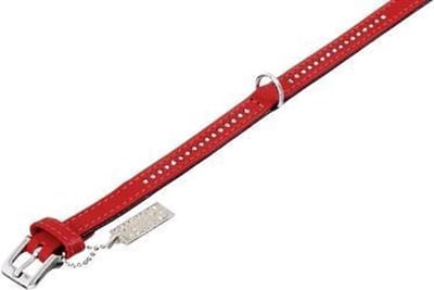 Karlie Vintage Strasshalsband Rood 1 Rij Steentjes 10 MMX27 CM