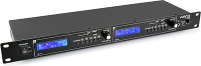 Dubbele mediaplayer - Vonyx VX2USB - Met 2x Bluetooth en 2x USB/SD mp3 speler