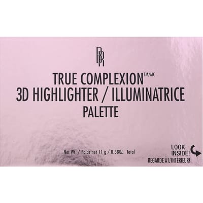 True Complexion, 3D Highlighter Palette, 8035 Luminotti, 11G(0.38Oz) white