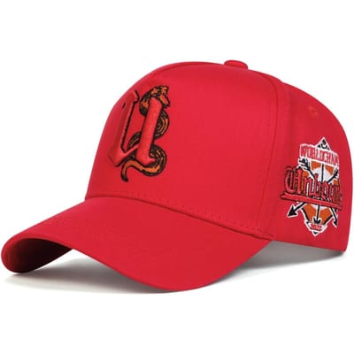 Unisex U Letter Slang Borduur Baseballpetten Lente En Herfst Buiten Verstelbaar Casual Petten Hip Hop Pet Zonwerende Pet red