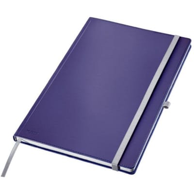 Leitz Style Notitieboek A4 Gelijnd - met Hardcover - 100 Grams Papier - Titanium Blauw