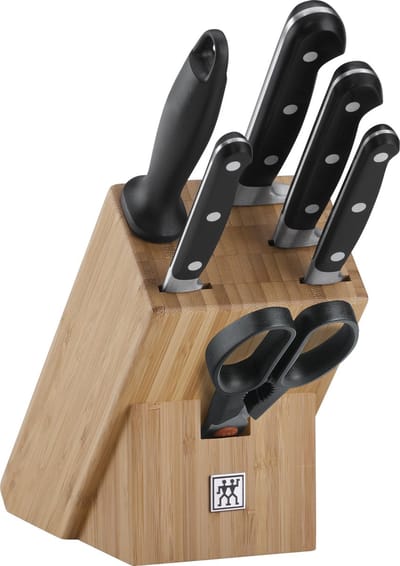 ZWILLING Professional S - Messenset - Met Blok - Roestvrijstaal - 6 Delig