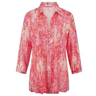 Lange blouse 3/4-mouwen Van Peter Hahn oranje