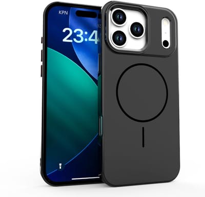 Stravo Hard Hoesje – Geschikt voor iPhone 17 – Compatibel met MagSafe – Spiegelafwerking iPhone Case – Stijlvolle Phone Hoes & Luxe Telefoonhoesje met Extra Bescherming (Zwart)