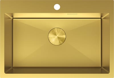 Mexen Solix roestvrijstalen spoelbak 1-komer 650 x 450 , goud - 6403651000-55