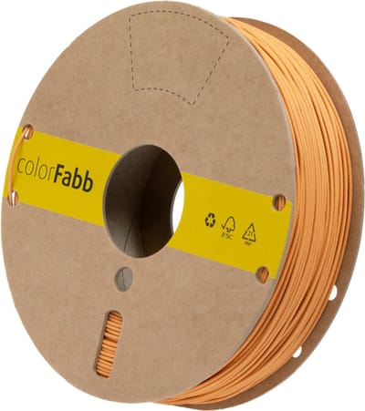 colorFabb Vibers Pla Pasteloranje 3D-printerfilament - 1,75 mm - 750 g - Print soepel - Matte afwerking - CO₂-reductie materiaal