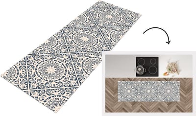 Keukenloper - Loper keuken - Design - Ornament - Vintage - Retro - 150x50 cm - Keukenloper vinyl