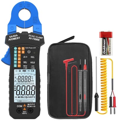 Digitale Multimeter 6000 Counts Clamp Meter voor AC/DC Spanning en Stroom met Grote LCD