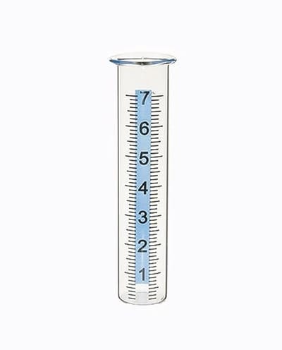Regenmeter 7 inch voor tuin en terras met groot lettertype en duidelijke schaal